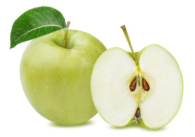 Elma beyaz üzerine izole
