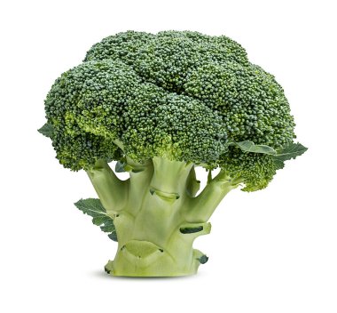 Brokoli beyaz arkaplanda izole edildi.
