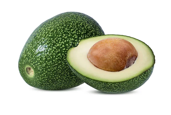 Avocado Geïsoleerd Witte Achtergrond — Stockfoto