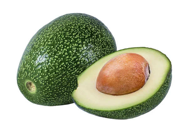 Avocado Isolato Sfondo Bianco — Foto Stock