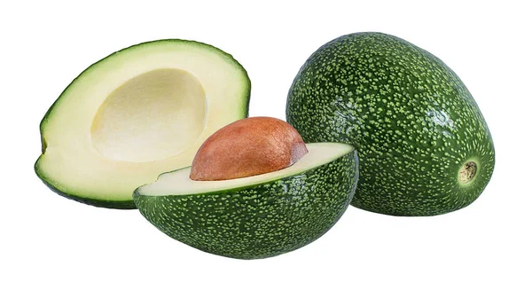 Avocado Isolato Sfondo Bianco — Foto Stock