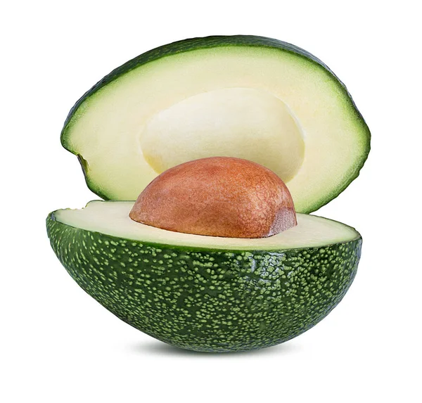 Avocado Geïsoleerd Witte Achtergrond — Stockfoto