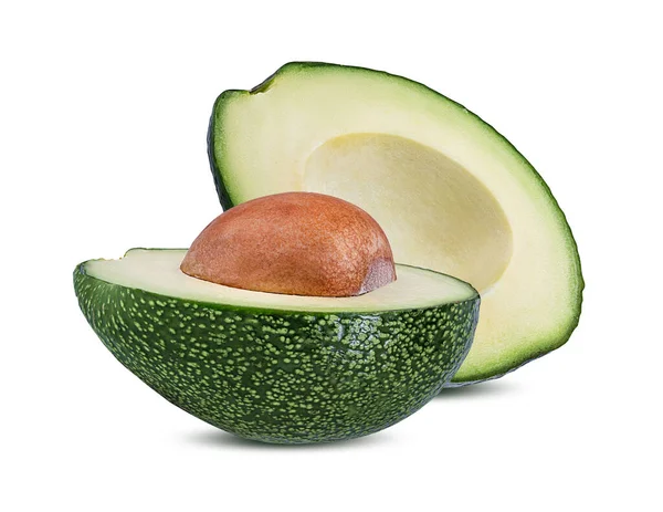 Avocado Geïsoleerd Witte Achtergrond — Stockfoto