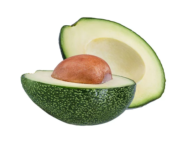 Avocado Geïsoleerd Witte Achtergrond — Stockfoto