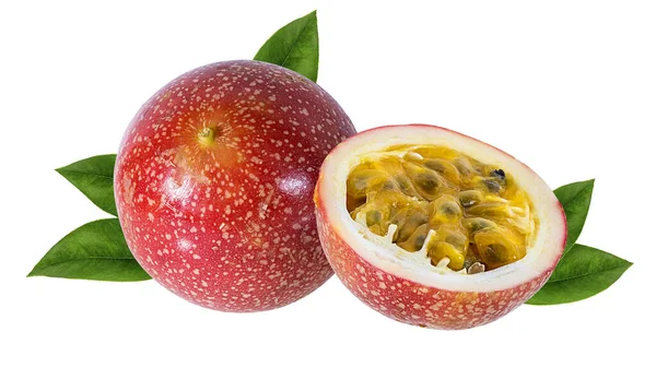 Passion Fruit Isolated White Background — Stock Photo, Image