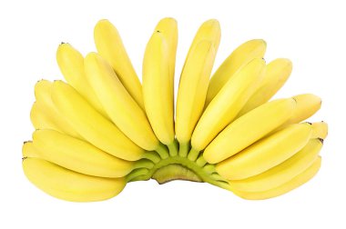 Beyaz arkaplanda izole muzlar