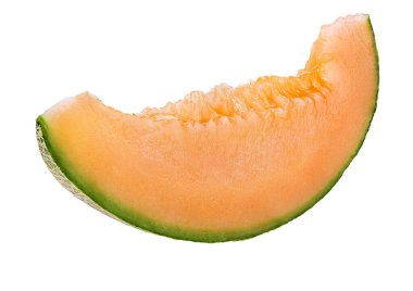 Beyaz arkaplanda izole edilmiş kavun