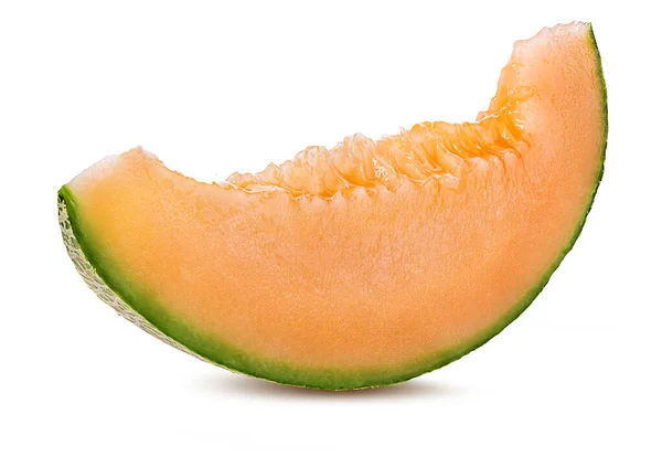 Cantaloupe Melone Isoliert Auf Weißem Hintergrund — Stockfoto