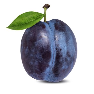 Beyaz arkaplanda erik izole edildi