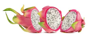 Beyaz arkaplanda Ejder Meyvesi izole