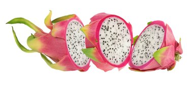 Beyaz arkaplanda Ejder Meyvesi izole