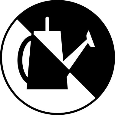 Sulama kutusu siyah ve beyaz