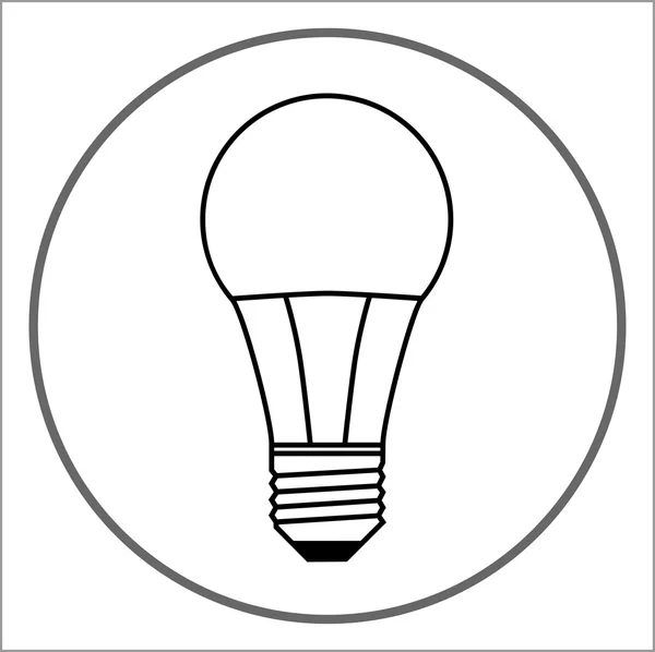 Éclairage LED dans le cercle . — Image vectorielle