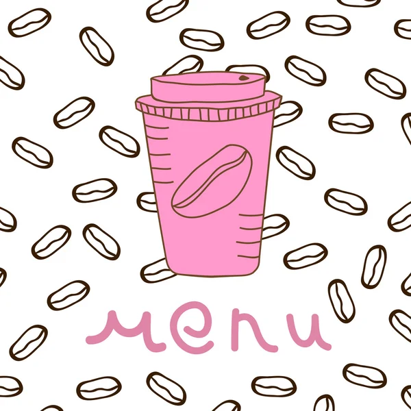 Hora del café. Ilustración vectorial — Vector de stock