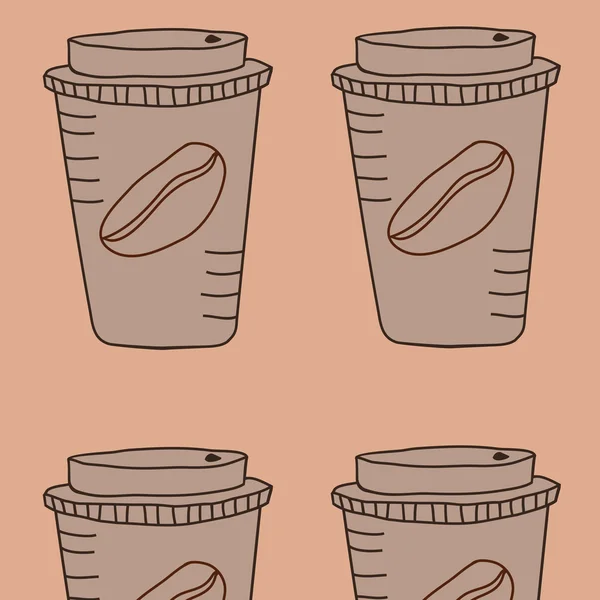 Cuatro vasos altos — Vector de stock