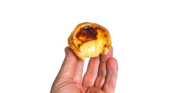 Taze pişmiş Pastis de Nata Geleneksel Portekiz Kremalı Turtaları