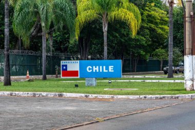 Brezilya, Brasilia-DF, 18 Ocak 2026. Brezilya 'daki Şili Büyükelçiliği, Güney Büyükelçiliği Sektörü, Brasilia-DF