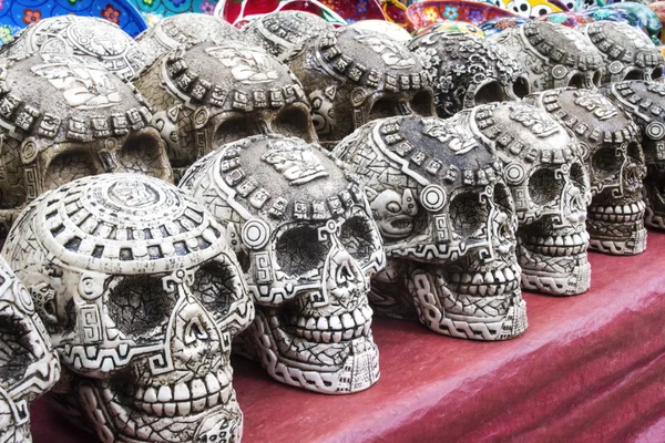 Crânios de lembrança maias Imagem De Stock