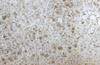 Beyaz ekmek dilimi doku makro çekim