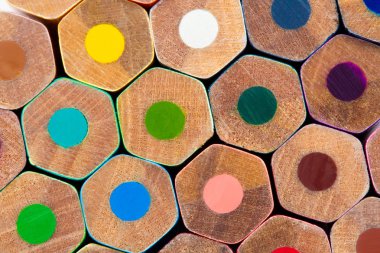 renkli kalemler yakın çekim