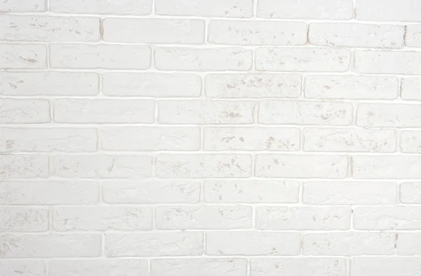 De witte bakstenen muur — Stockfoto