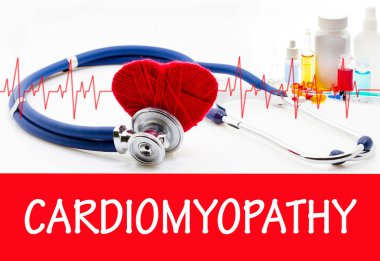 The diagnosis of cardiomyopathy clipart