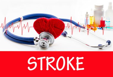 The diagnosis of stroke clipart