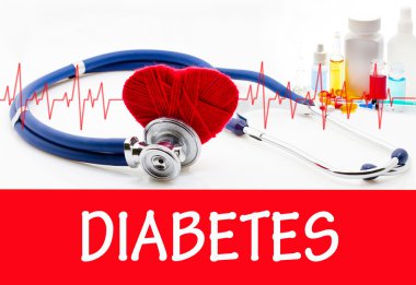 The diagnosis of diabetes clipart