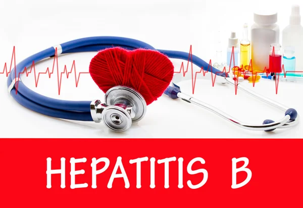 De diagnose van hepatitis b — Stockfoto