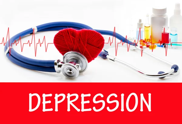 El diagnóstico de depresión — Foto de Stock