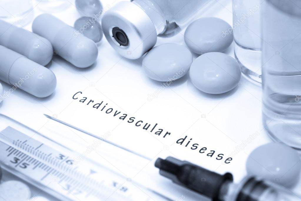 Cardiovascular disease - diagnosis written on a white piece of paper