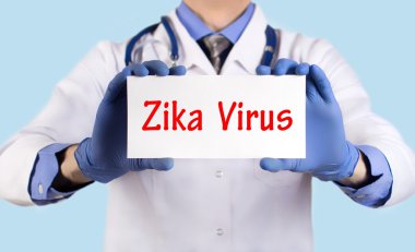 Doktor bir kartı ile tanı - Zika virüs adını tutar