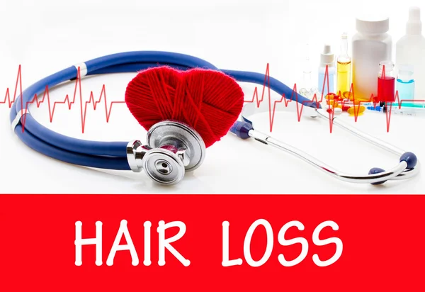 El diagnóstico de pérdida de cabello — Foto de Stock