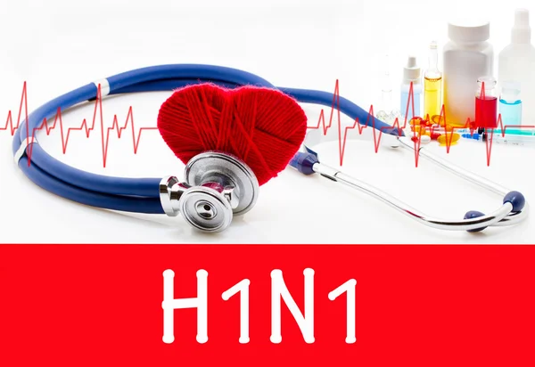El diagnóstico de h1n1 — Foto de Stock