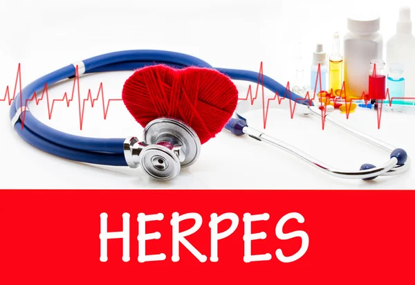 The diagnosis of herpes — Stock Image The diagnosis of herpes Stock Picture