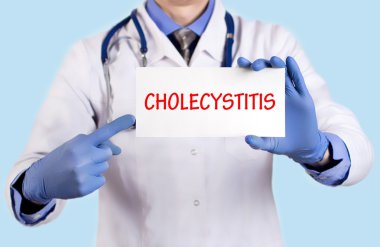 Doktor tutar ile tanı - adını kartı kolesistit