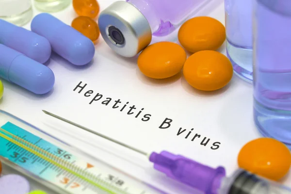 Hepatit B - beyaz bir kağıt parçası üzerinde yazılı tanı