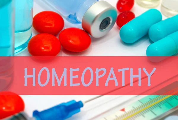 Homeopati. Vaccin till behandla sjukdom — Stockfoto