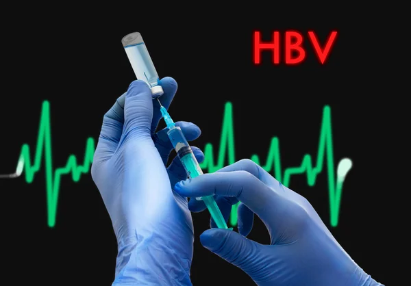 HBV (hepatit B) — Stockfoto
