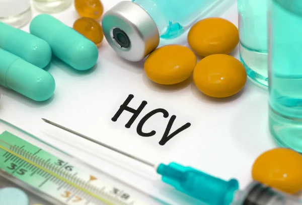HCV ( вірус гепатиту С ) — стокове фото