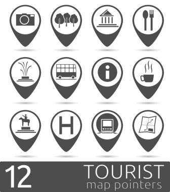 Turistik harita işaretçiler