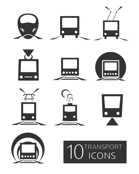 Public transport icons