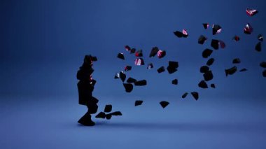 Bayrak Canlandırmalı Afganistan Haritası.