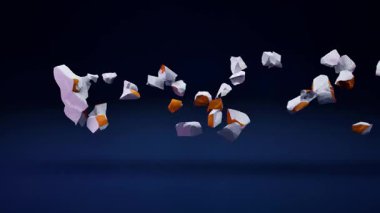 Bayrak Canlandırmalı Kıbrıs Haritası.