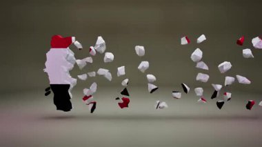 Bayrak Canlandırmalı Yemen Haritası.