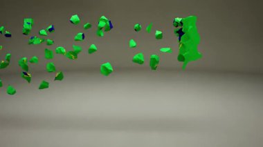 Bayrak Canlandırmalı Noel Adası Haritası.