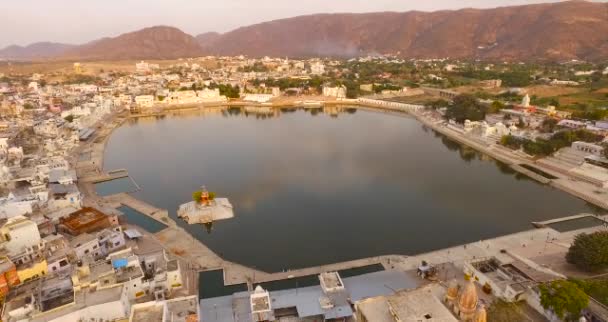 Vista aérea de pushkar — Vídeos de Stock