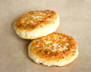 Kraft kağıt, closeup görünümü süzme peynir krep