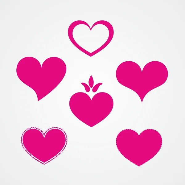Symboly řeč předlohy láska svátek Valentýna — Stockový vektor
