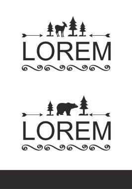 hayvanlar logo lorem simge